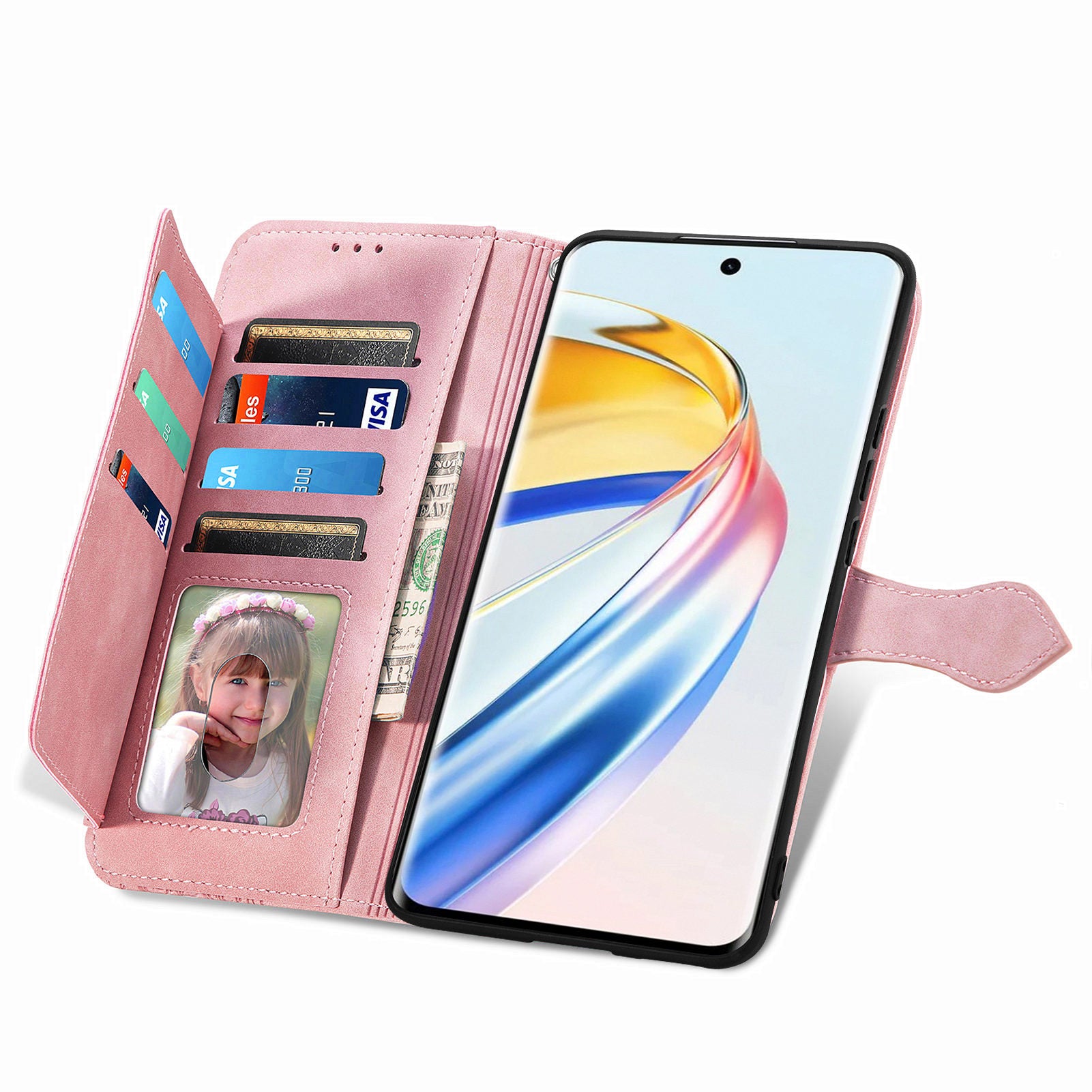 For Honor X9b 5G / Magic6 Lite 5G Case Flower Imprinted PU Leather Phone Wallet Cover For Honor X9b 5G / Magic6 Lite 5G Case Flower Imprinted PU Leather Phone Wallet Cover